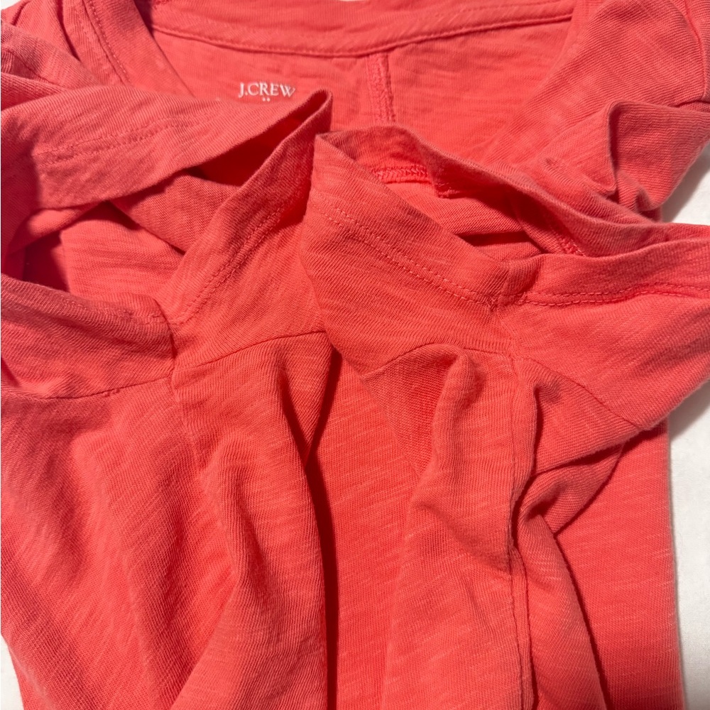 J. Crew hot pink girlfriend tee short sleeve - Picture 4 of 6